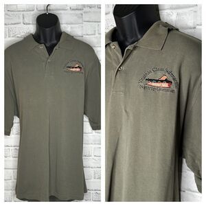 IZOD Silk Wash Polo Northrop Grumman Virginia Class Submarine XXL 2X Shipyard